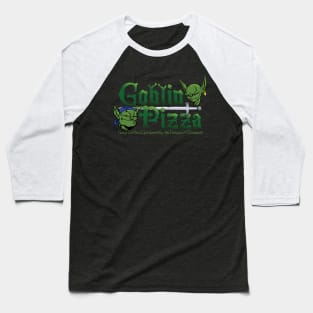 Goblin Pizza Logo Baseball T-Shirt